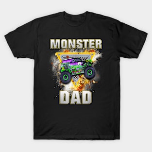 Monster Truck Dad Monster Truck Are My Jam Truck Lovers T-Shirt